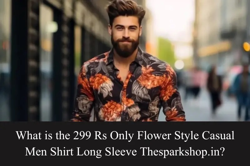 299 rs only flower style casual men shirt long sleeve thesparkshop.in