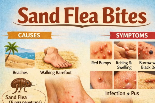 Sand Flea Bites