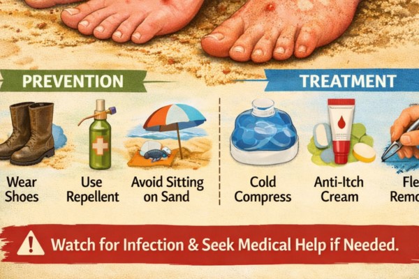 Sand Flea Bites