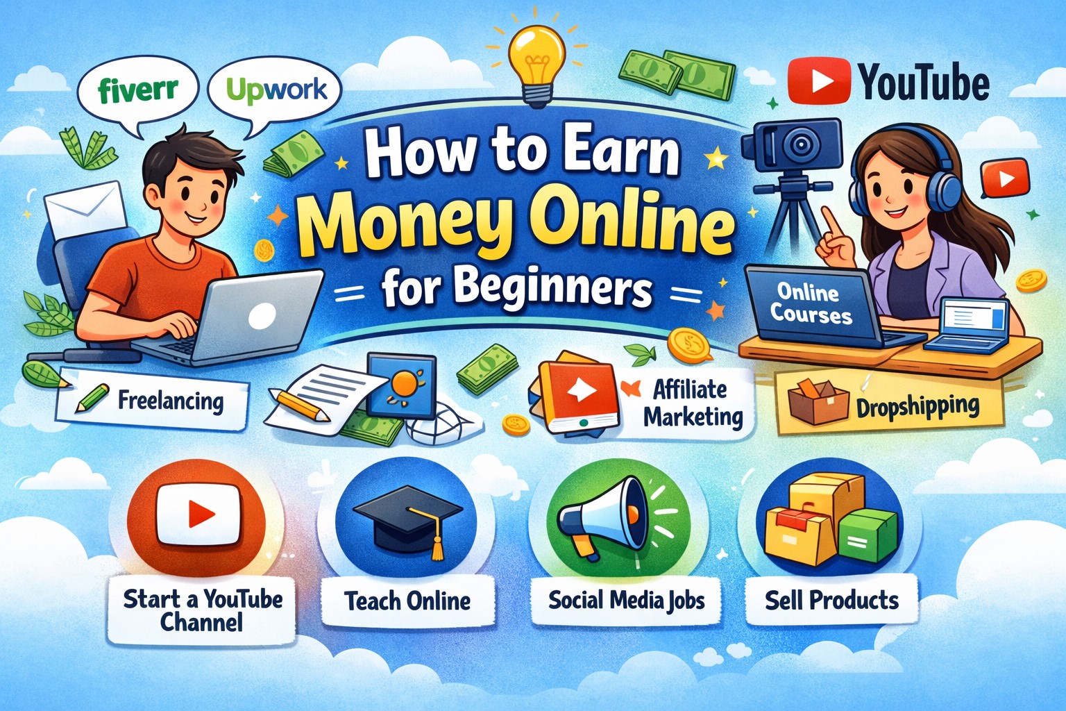 How to earn money online for beginners