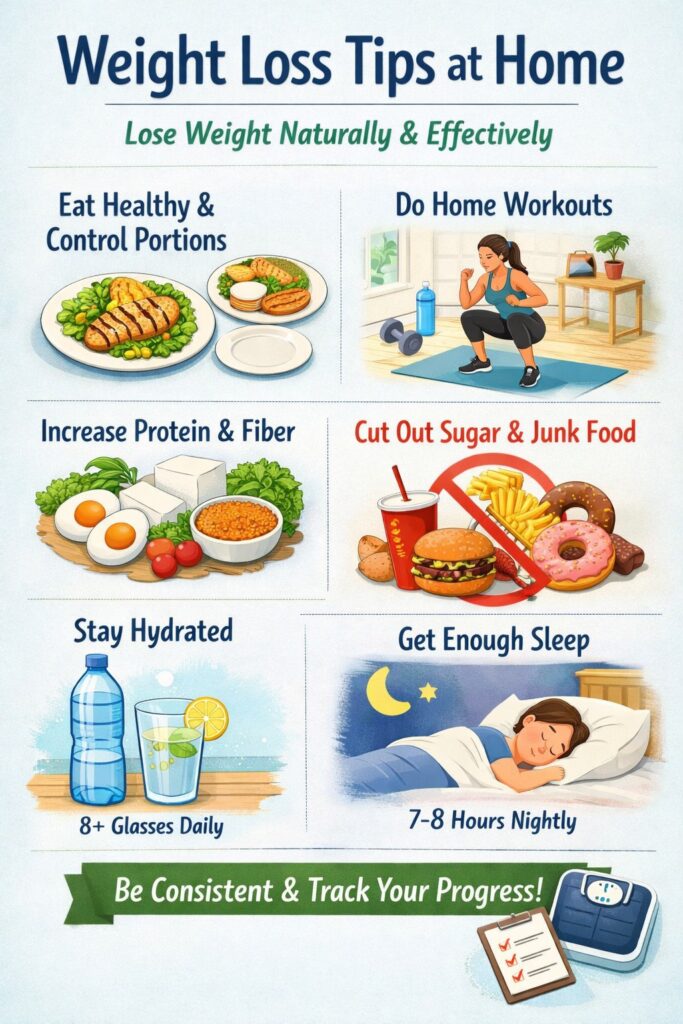 Weight loss tips at home