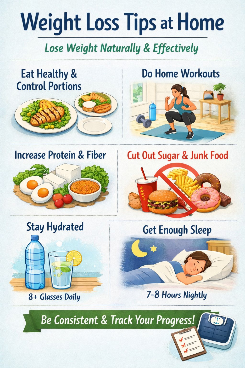 Weight loss tips at home